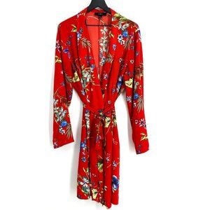 FOREVER 21+ Tropical Longline Kimono
